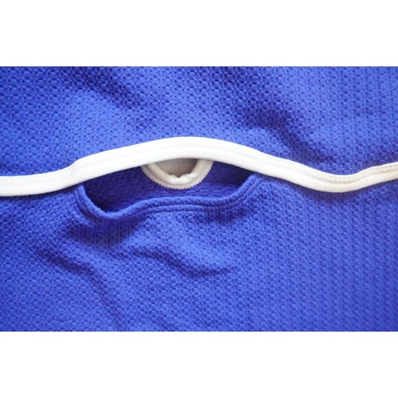 Colsie Women's Stunning Blue Contrast Trim Keyhole Bodysuit - NWT - Picture 3 of 8